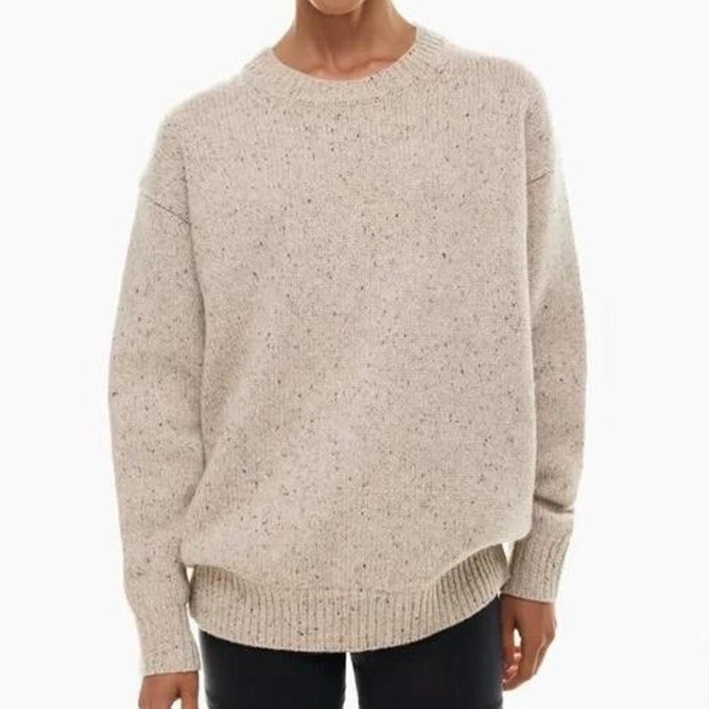 NWOT aritzia Wilfred Free Bronco Sweater Size S - Grey Marl - Picture 7 of 7